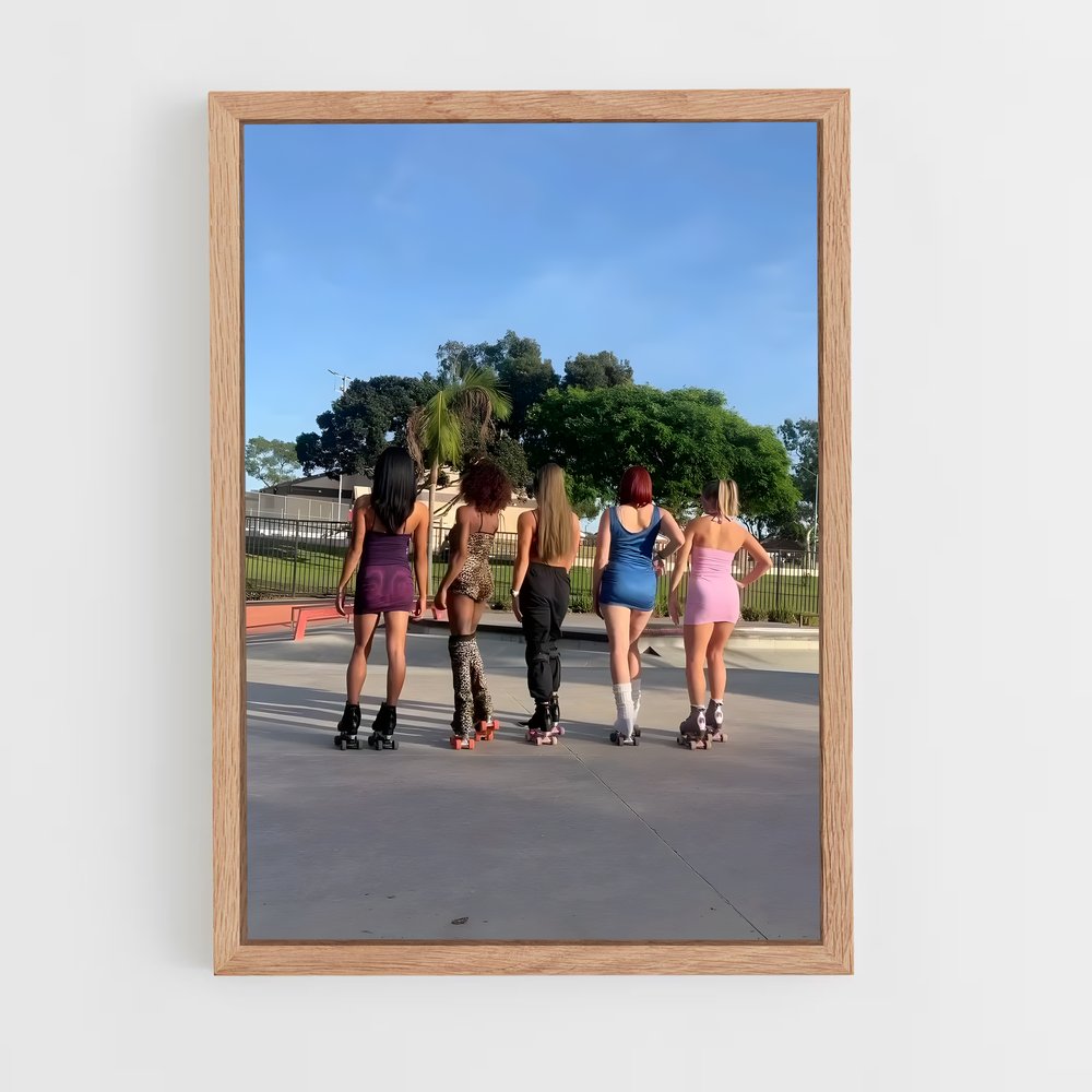 Poster Girls on Wheels – affiche Rollerblade (vue 4)